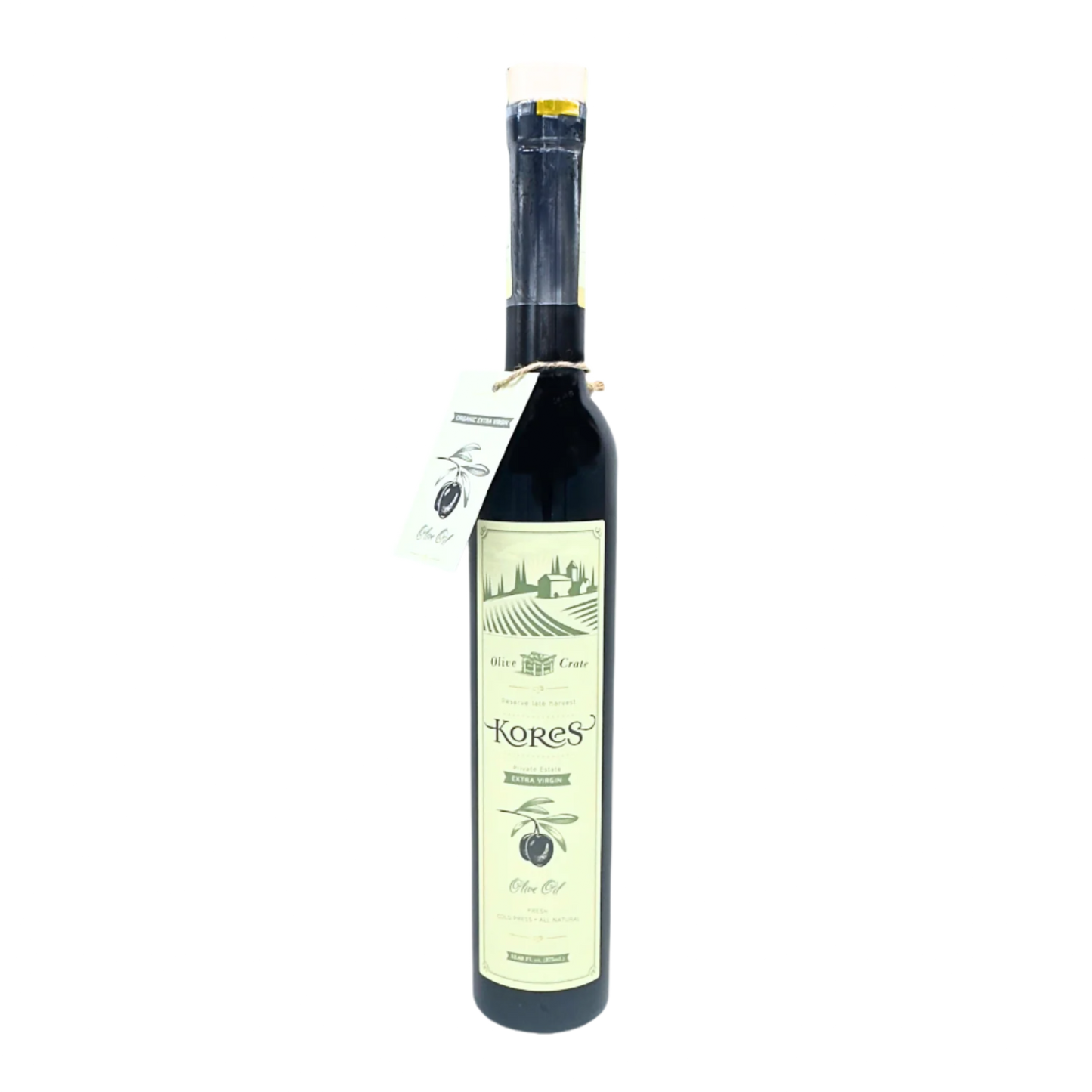 a bottle of Kores Extra Virgin Olive Oil from Olive Crate