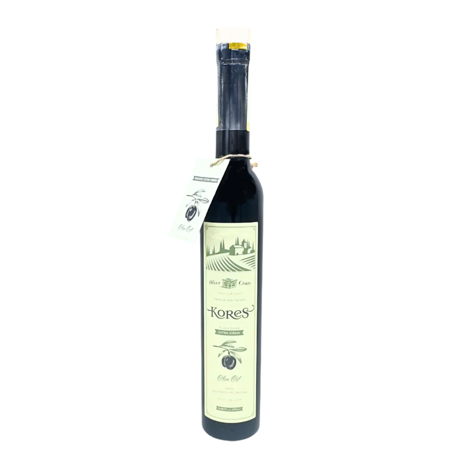 a bottle of Kores Extra Virgin Olive Oil from Olive Crate