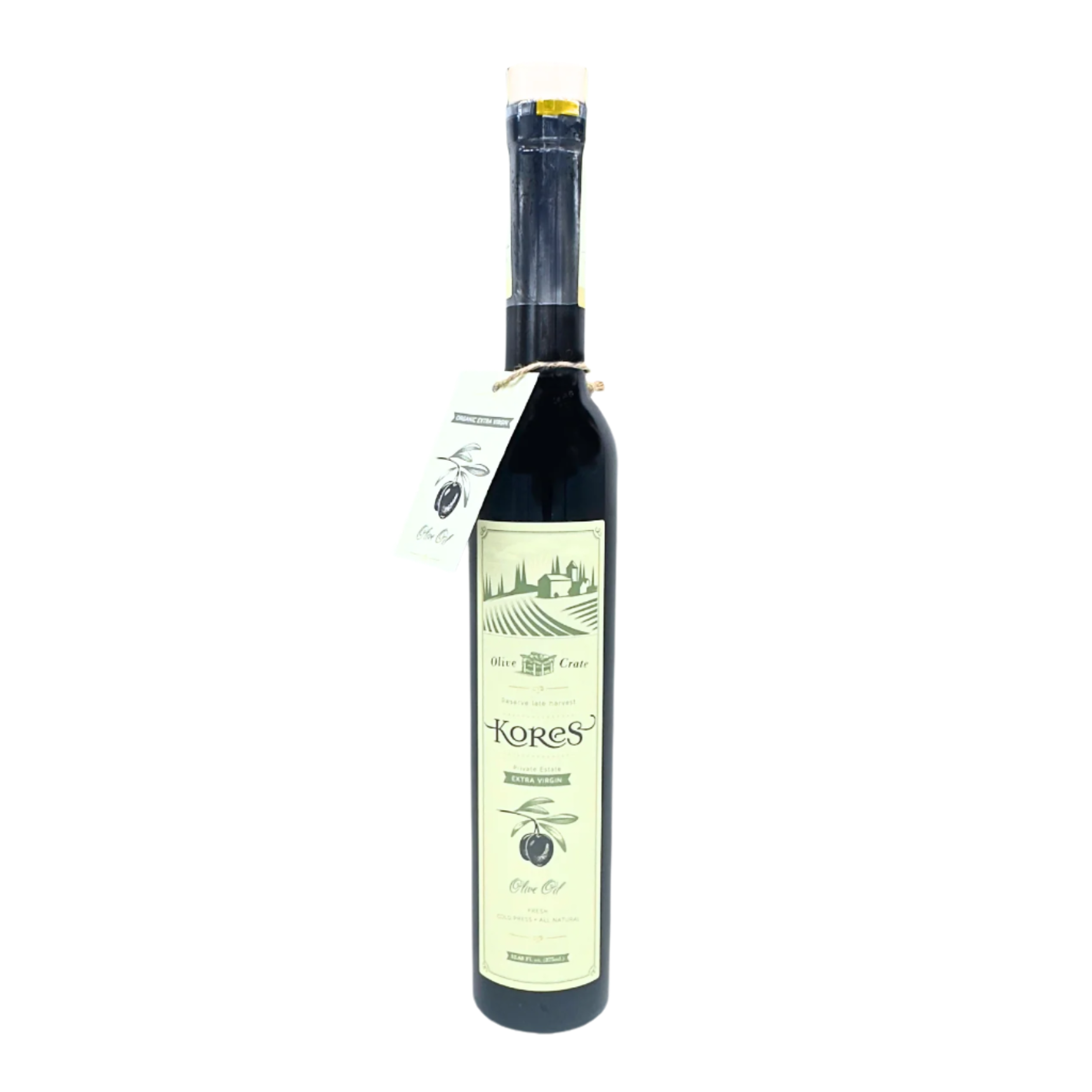 a bottle of Kores Extra Virgin Olive Oil from Olive Crate