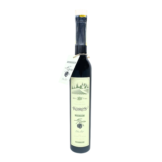 a bottle of Kores Extra Virgin Olive Oil from Olive Crate