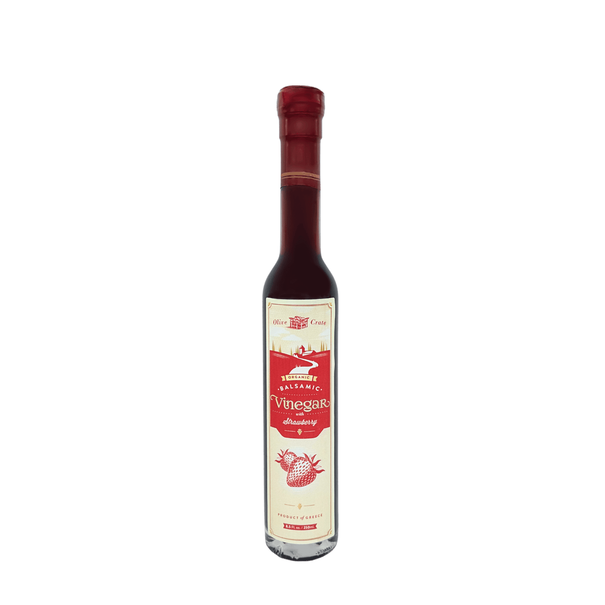 100% Organic Balsamic Vinegar with Strawberry - Olive Crate