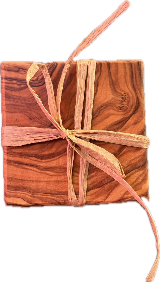 Coasters set made of olive wood