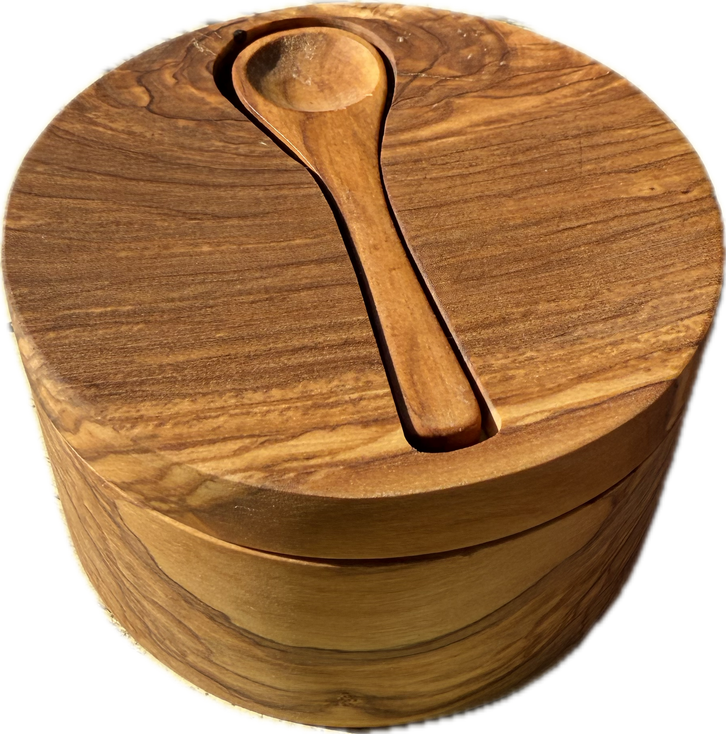 Salt cellar with spoon