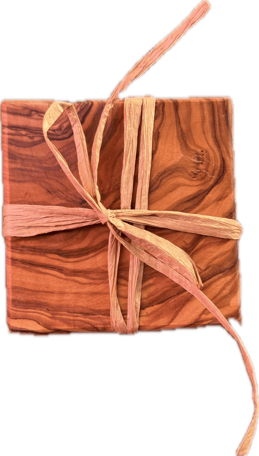 Coasters set made of olive wood - Olive Crate
