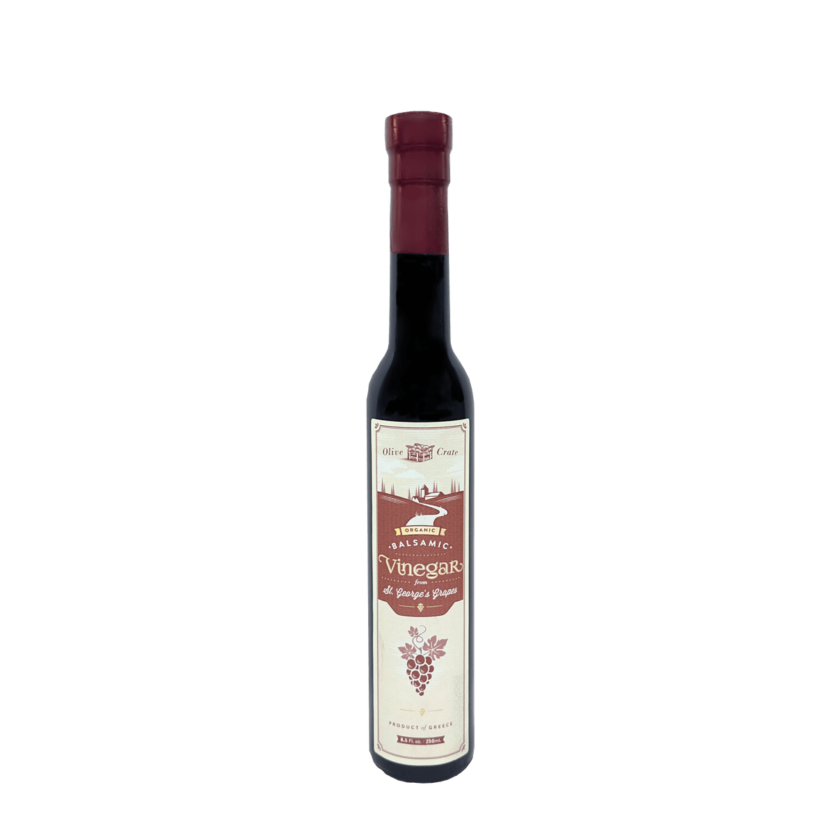 Organic St. George's Agiorgitiko balsamic vinegar 250ml bottle, French oak aged, Greece