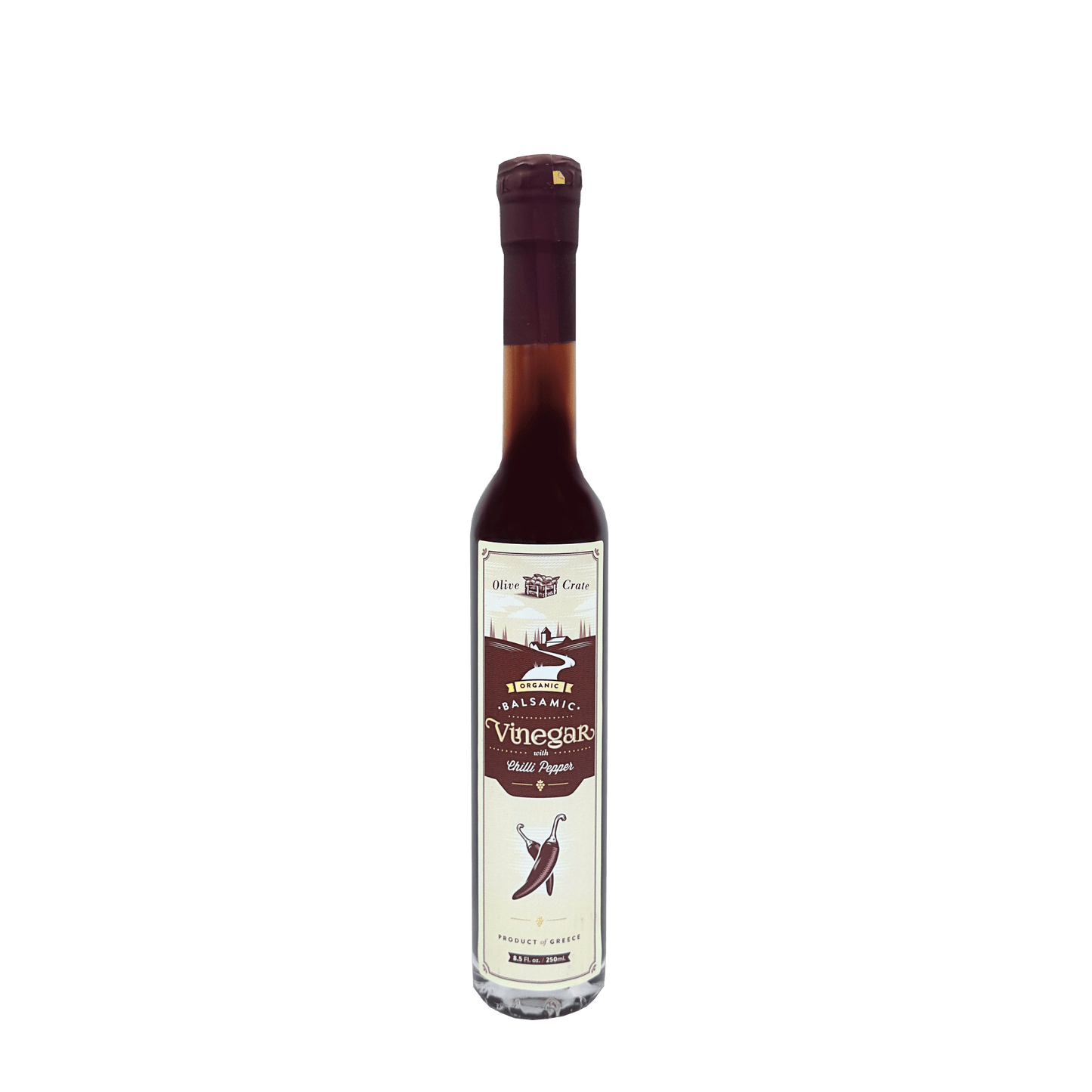 100% Organic Balsamic Vinegar with organic Chili Pepper from Greece - Olive Crate