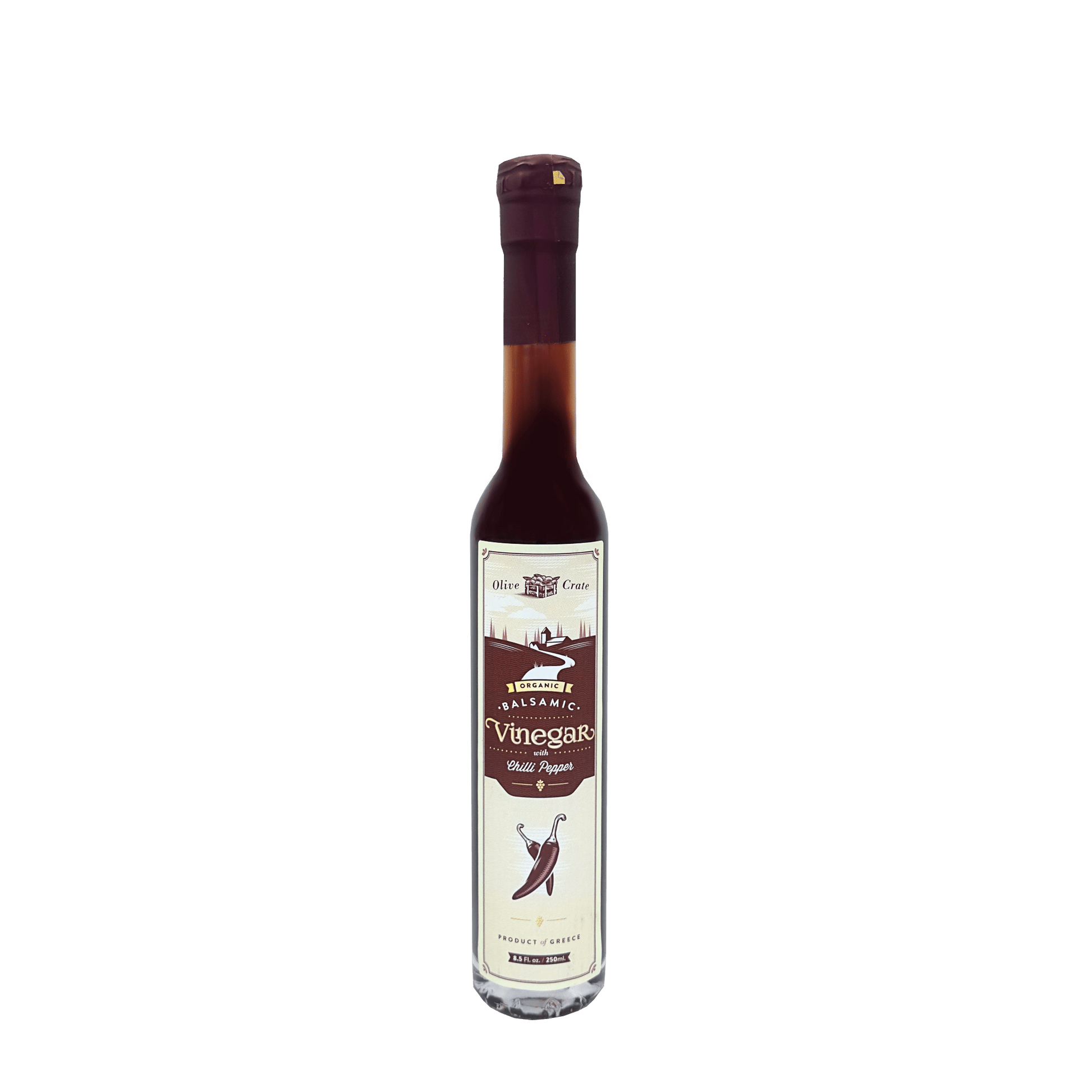 100% Organic Balsamic Vinegar with organic Chili Pepper from Greece - Olive Crate