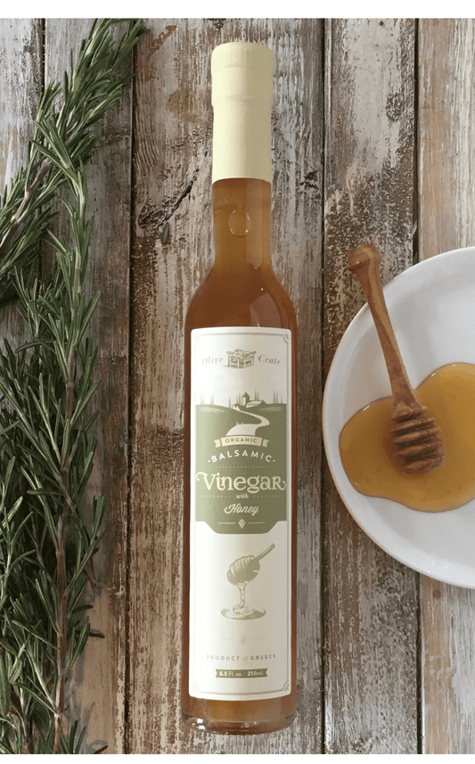 100% Organic White Balsamic Vinegar with Honey - Olive Crate