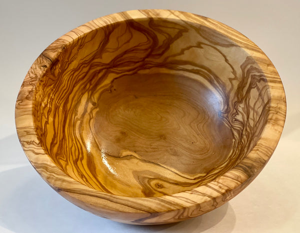 Olive wood salad bowl