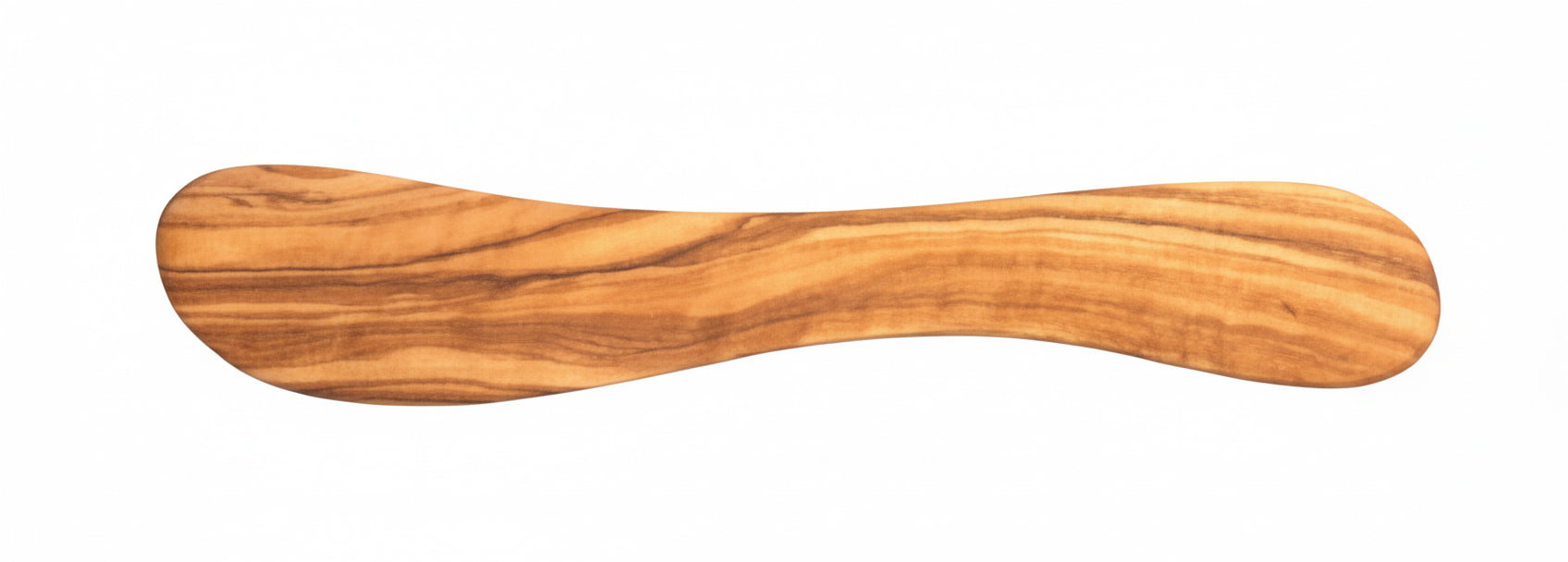 Wooden spoon on a white background